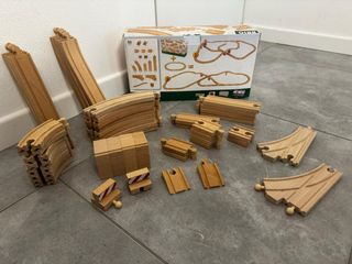 Set binari in legno Brio