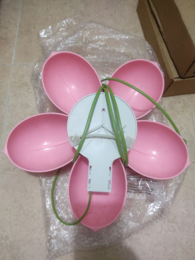 Lámpara de pared Flor Rosa