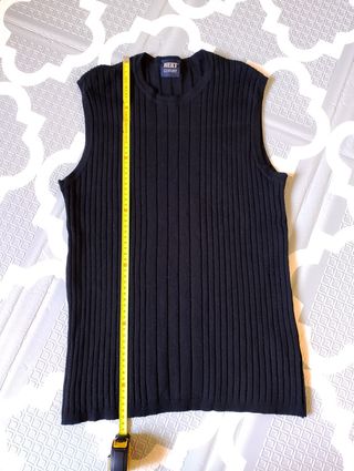 Maglioncino senza maniche gilet nero