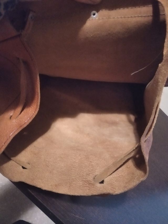 Mochila de piel vintage