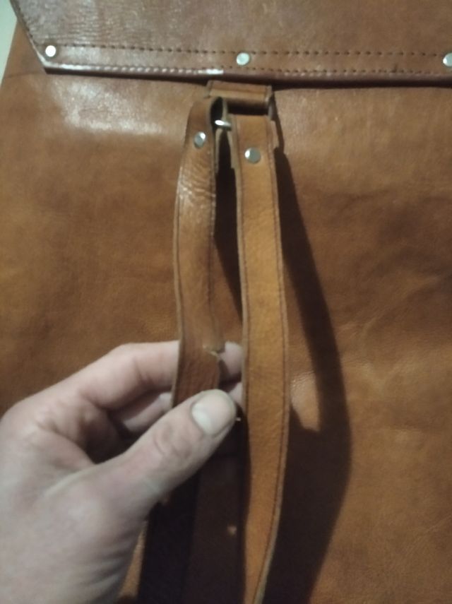 Mochila de piel vintage