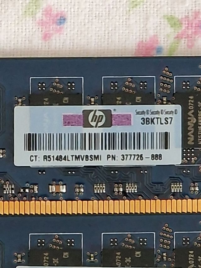 HP MEMORY 1GB RAM DDR2 