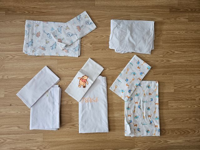 Pack ropa de cama (cuna) y baño bebés