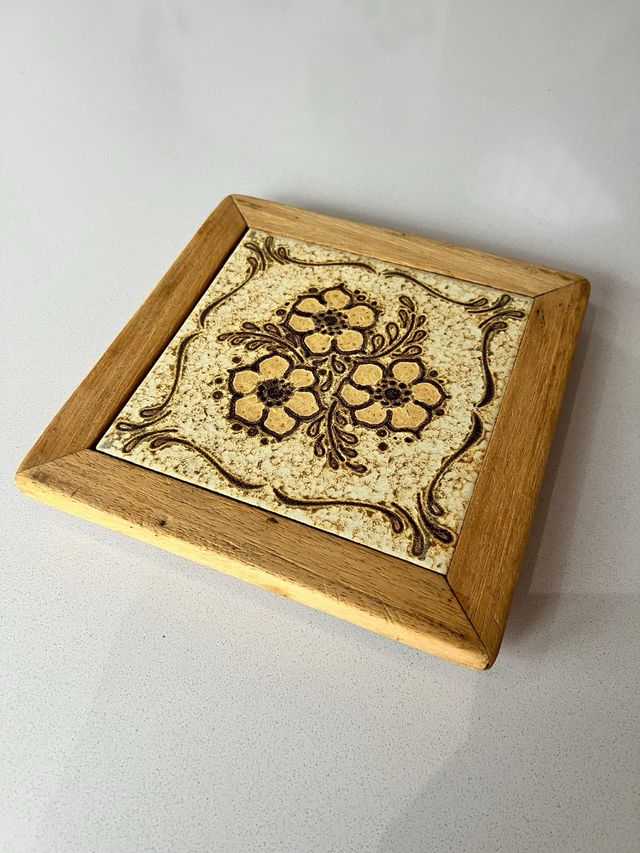 Salvamanteles cerámica vintage