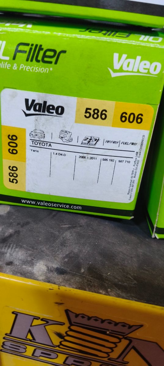 Filtro de aceite Yaris 1.4 d4d