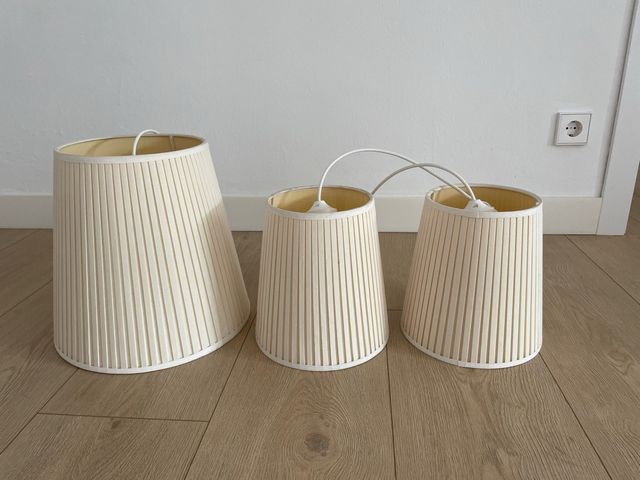 Lampade da soffitto con schermi in tessuto