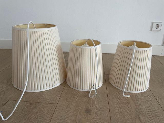 Lampade da soffitto con schermi in tessuto