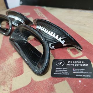 Abarth (4) Carbono Reposacabezas Asientos OEM