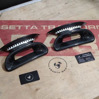 Abarth (4) Carbono Reposacabezas Asientos OEM