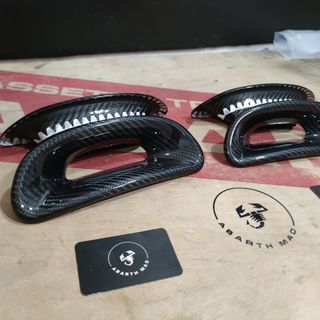 Abarth (4) Carbono Reposacabezas Asientos OEM
