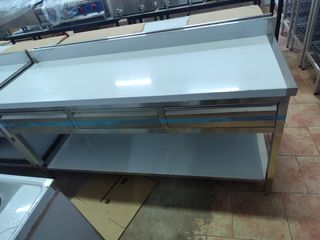 Mesa trabajo cajones 180