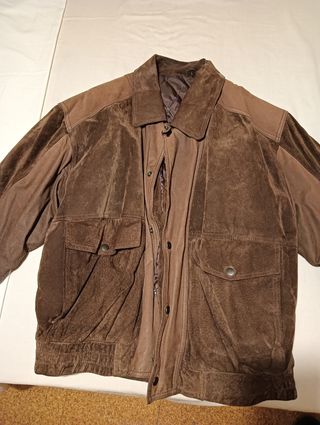 Cazadora de ante marrón