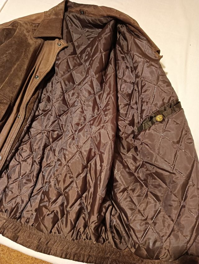 Cazadora de ante marrón