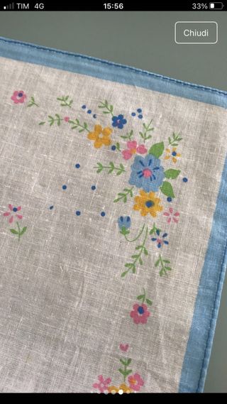 Set di tre fazzoletti degli anni ‘70