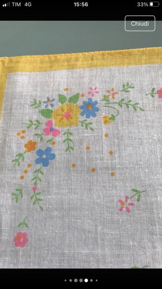 Set di tre fazzoletti degli anni ‘70