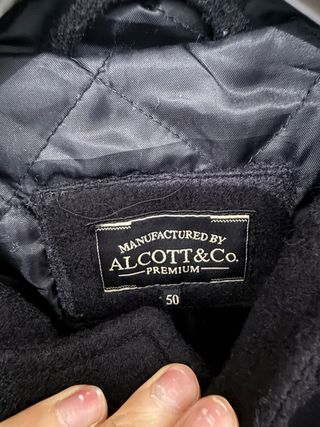 Cappotto Alcott nero con cappuccio. taglia 50 M