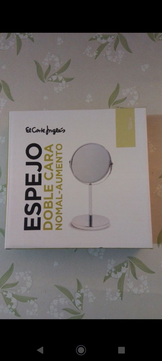 Specchio da tavolo, con piedistallo CORTE INGLES