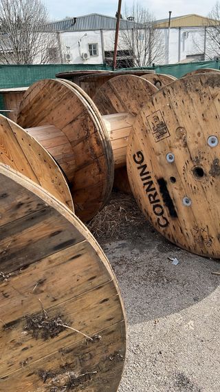 MESAS BOBINAS CARRETE MADERA CABLE CHILLPALET