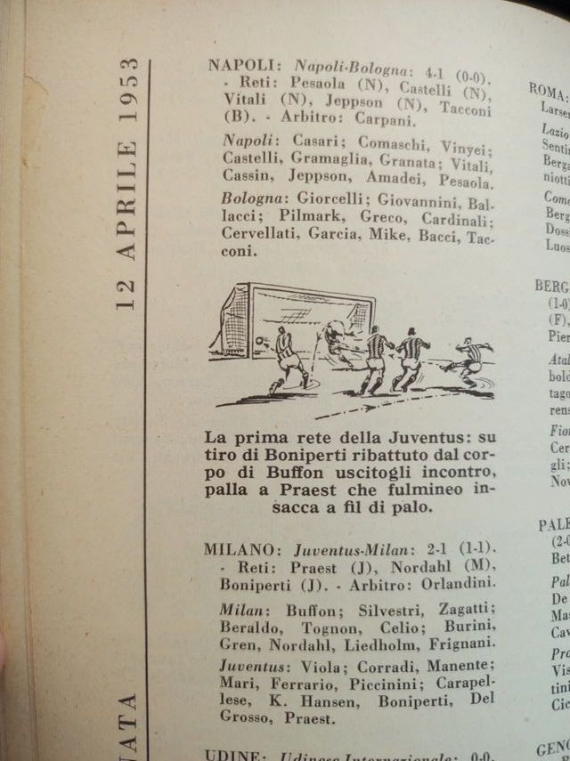 Almanacco del calcio 1954 edizioni Rizzoli
