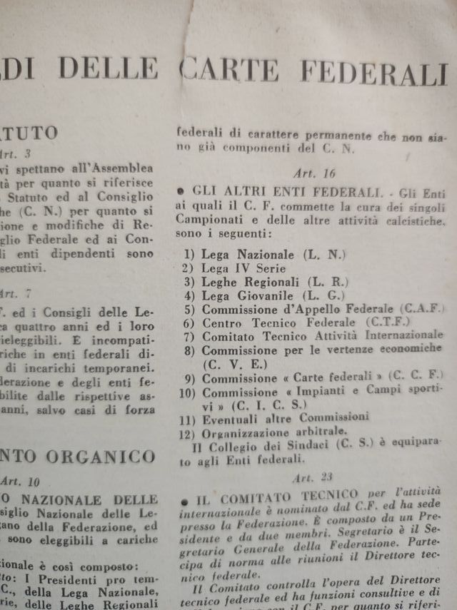 Almanacco del calcio 1954 edizioni Rizzoli