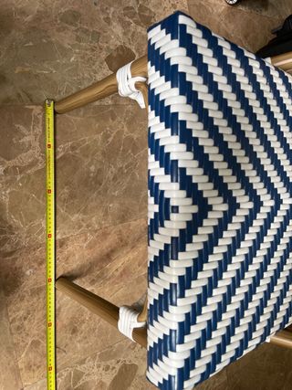 Silla exterior aluminio y Ratán sintético