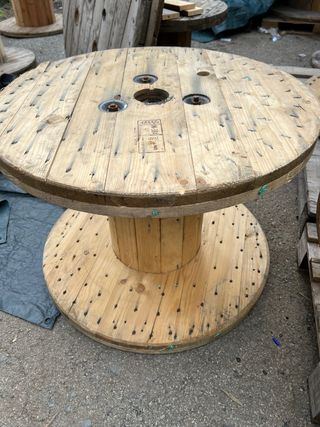 MESAS BOBINAS CARRETE MADERA CABLE CHILLPALET