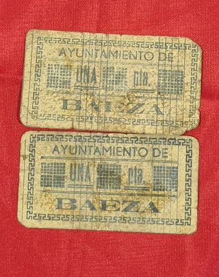Billete de 1 Peseta de Baeza