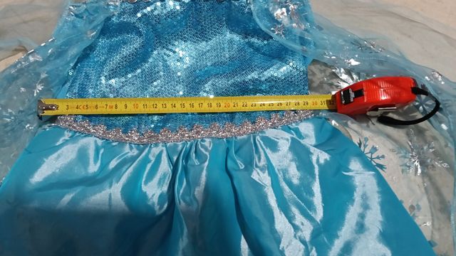 Disfraz frozen con diadema trenza