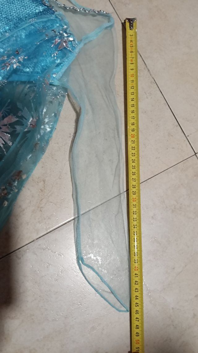 Disfraz frozen con diadema trenza