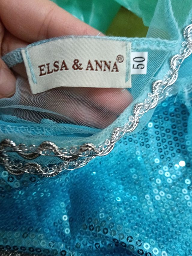 Disfraz frozen con diadema trenza