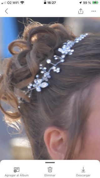 Novia diadema tocado