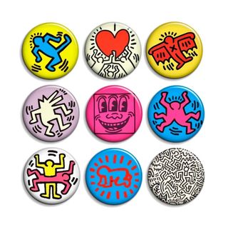 KEITH HARING 38mm chapa imán clip 