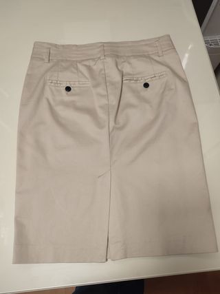 Falda beige Zara TM