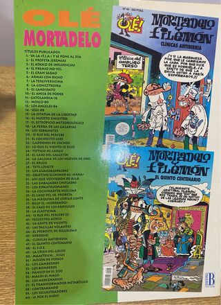 Comics Mortadelo y Filemon coleccionista