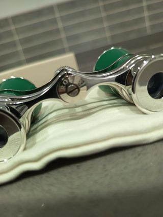 BINOCULARES ROLEX VERDE Y PLATA