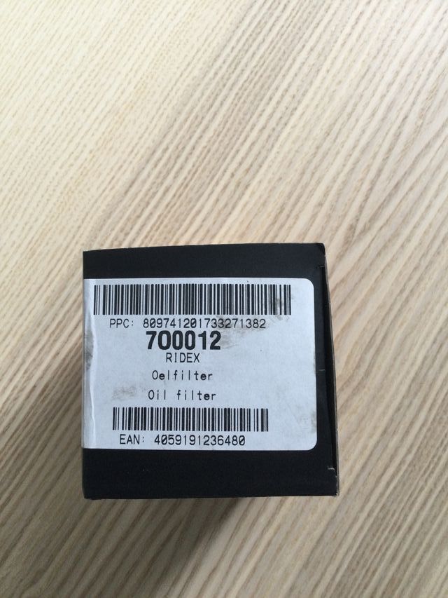 Filtro aceite Fiat 500. Sin estrenar