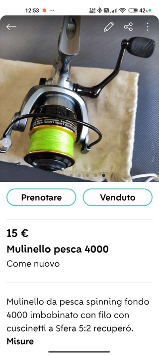 Shimano spinning 270 10-35gr