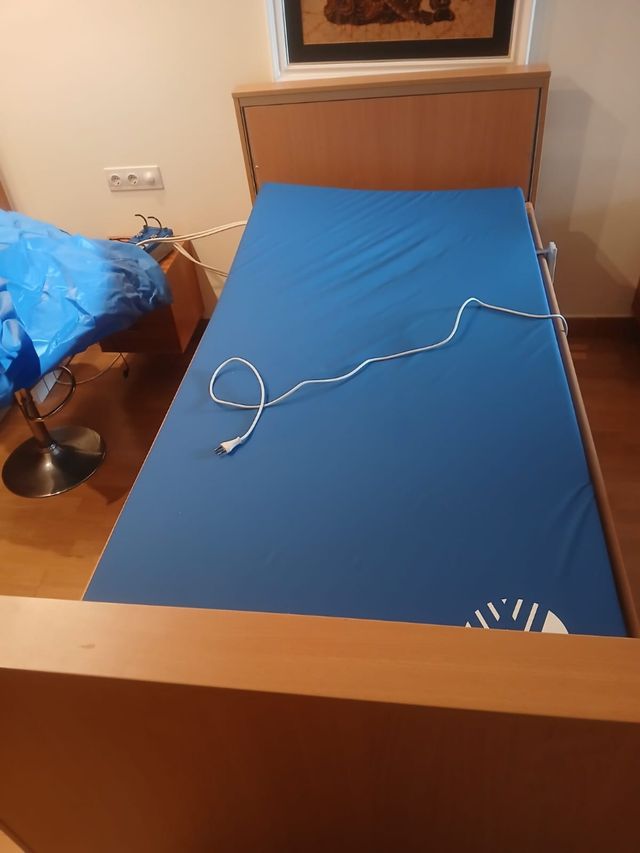 Cama articulada hospitalaria eléctrica