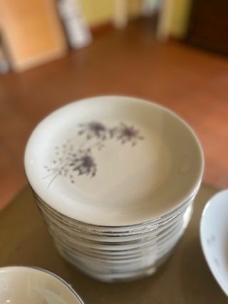 Vajilla de porcelana antigua