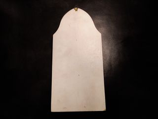 Madonna in preghiera in metallo a sbalzo anni 50