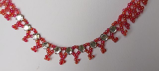 Collana girocollo con perline Vintage anni80