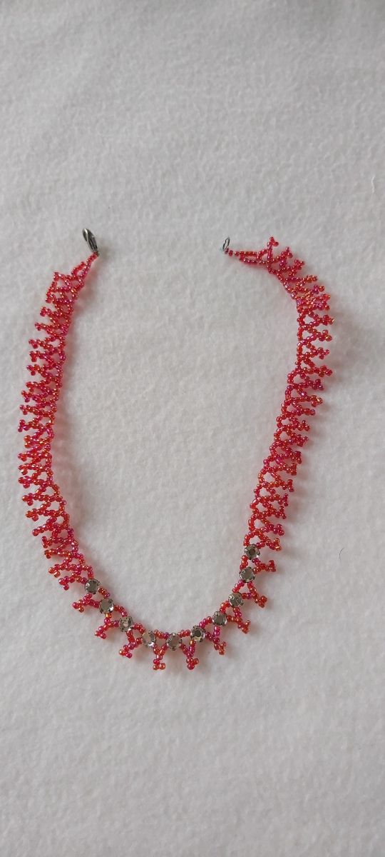 Collana girocollo con perline Vintage anni80