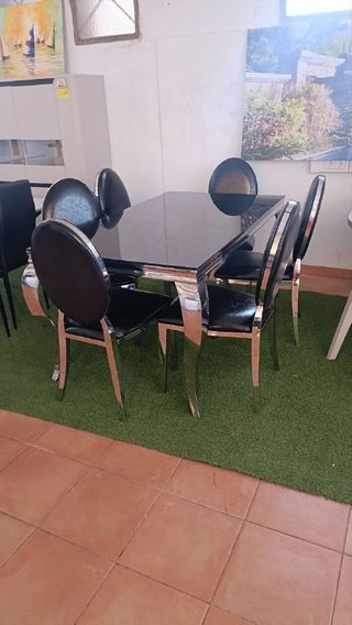 COMEDOR DE VANGUARDIA NUEVO BLANCO Y NEGRO