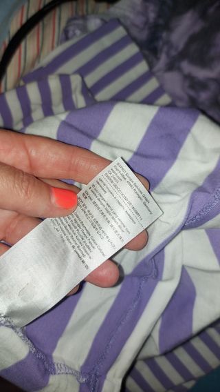 Lote 2 camisetas manga larga morada lila