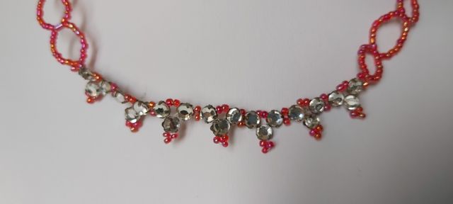 Collana girocollo con perline Vintage anni80