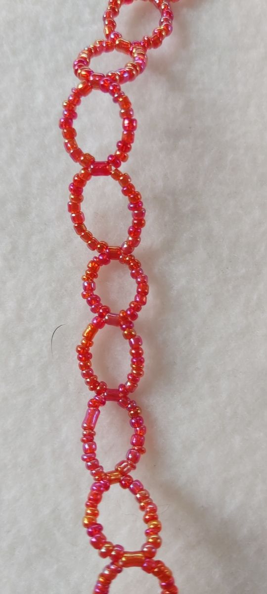 Collana girocollo con perline Vintage anni80