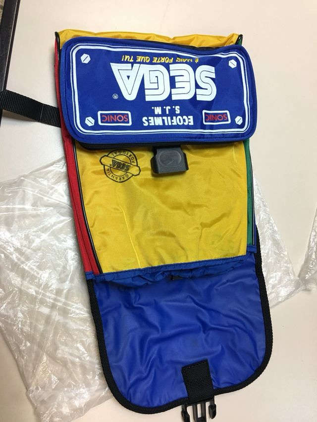NOS Vintage promotional SONIC SEGA backpak