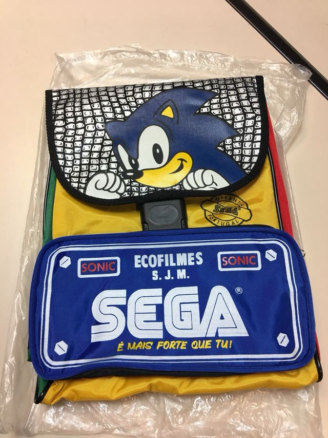 NOS Vintage promotional SONIC SEGA backpak