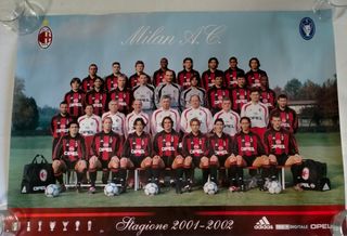 poster Milan a.c. stagione 2001-2002 ca