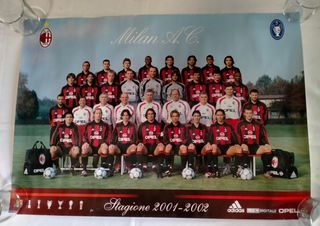 poster Milan a.c. stagione 2001-2002 ca